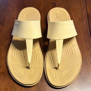 CROCS Cream Sandals